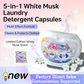 🌸🧺 Capsule de detergent 5-în-1 cu mosc alb – îndepărtează petele și protejează fibrele ✨💧 80 de bucăți, prospețime de lungă durată, ideale pentru uz casnic și călătorii.