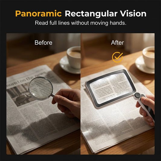 🔍 Lupă LED pentru citit – mărire 4x, pliabilă, pentru persoanele cu vedere slabă 👵✨