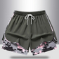 Pantaloni scurți sport casual pentru femei, cu căptușeală integrată