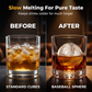 Tavă reutilizabilă pentru forme de gheață în formă de bilă pentru whisky