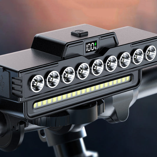 🚲 Lampa de bicicletă cu 28 de LED-uri și difuzor încorporat – Iluminat de siguranță reîncărcabil! 🔊