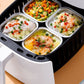✨ Set de 10 forme de aluminiu – cu capace, pentru cuptor și friteuză cu aer cald ✨