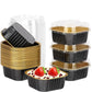 ✨ Set de 10 forme de aluminiu – cu capace, pentru cuptor și friteuză cu aer cald ✨