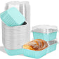 ✨ Set de 10 forme de aluminiu – cu capace, pentru cuptor și friteuză cu aer cald ✨