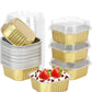 ✨ Set de 10 forme de aluminiu – cu capace, pentru cuptor și friteuză cu aer cald ✨