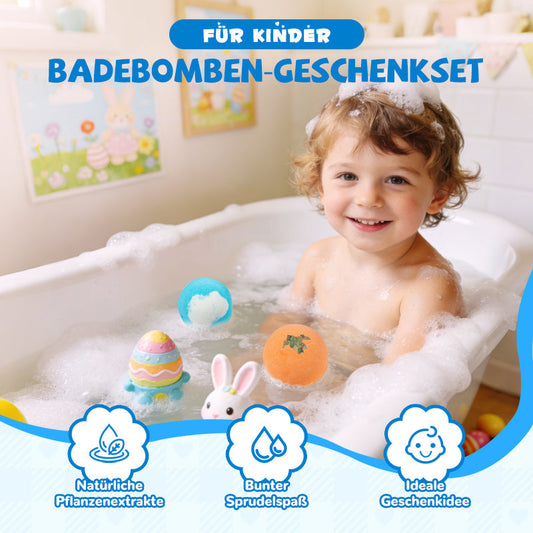 🛁 Bombe de baie naturale pentru copii, cu bule uriașe și surpriză în interior 🥚✨