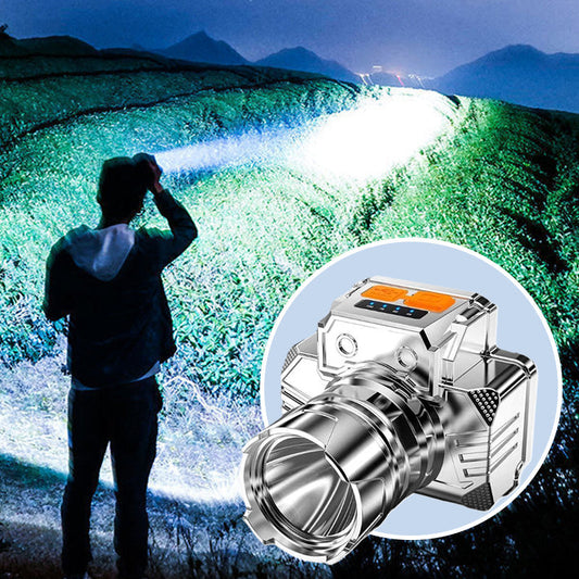 💡 Lanternă frontală LED inteligentă – rezistentă la apă, portabilă și puternică, ideală pentru pescuitul în aer liber 🎣✨