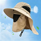 👒☀️ Pălărie de soare cu boruri largi și pelerină de protecție pentru ceafă – respirabilă, cu protecție UV 🏕️ perfectă pentru grădinărit, plajă, pescuit, golf, drumeții și zilele toride de vară 💚