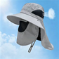 👒☀️ Pălărie de soare cu boruri largi și pelerină de protecție pentru ceafă – respirabilă, cu protecție UV 🏕️ perfectă pentru grădinărit, plajă, pescuit, golf, drumeții și zilele toride de vară 💚