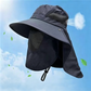 👒☀️ Pălărie de soare cu boruri largi și pelerină de protecție pentru ceafă – respirabilă, cu protecție UV 🏕️ perfectă pentru grădinărit, plajă, pescuit, golf, drumeții și zilele toride de vară 💚
