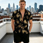 ✨Ofertă specială de vară: 50% REDUCERE!🌴Set din 2 piese compus din cămașă hawaiană și pantaloni scurți pentru bărbați👕