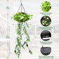 🌿 Lampă suspendată solară cu design de iarbă ✨