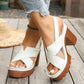👡 REDUCERE DE 50% PENTRU O PERIOADĂ LIMITATĂ! ✨ Sandale cu platformă și curele încrucișate pentru femei – toc gros, reglabile, antiderapante