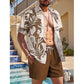 Set din două piese pentru bărbați: cămașă hawaiană și pantaloni scurți