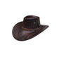 Pălărie de cowboy vintage cu boruri largi și curea