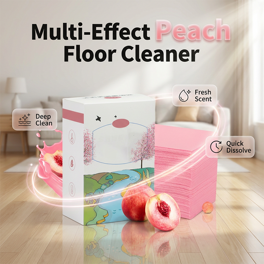 ✨🍑 Șervețele Podea cu Esență de Piersică – Curățare Instantă, Fără Urme și Miros Divin! 🧹💖
