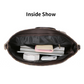 👜 Set Geantă de Damă 6-în-1 – Geantă + Geantă Cilindrică + Curea + Poșetă + Portofel + Husă Chei