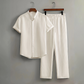 Set de cămașă și pantaloni texturați pentru bărbați, 2 piese