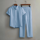 Set de cămașă și pantaloni texturați pentru bărbați, 2 piese