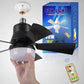 💡❄️ Ventilator de Tavan Portabil 2-în-1 cu Lumină – Răcire & Iluminare cu Telecomandă! 🏕️🔋