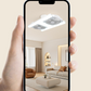 🌀💡Ventilator de tavan cu lumină LED 2-în-1 – Răcire dublă, luminozitate extremă, instalare fără unelte