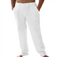 Pantaloni casual pentru bărbați, cu talie elastică și ușoară