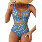 👙Modul „vacanță”: ACTIVAT🌴Set de bikini pentru femei, cu talie înaltă și bretele în formă de U