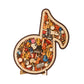 📢📢40% REDUCERE !! ⏰Puzzle din lemn cu note muzicale🎶🧩