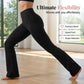 ✨ Pantaloni de antrenament elastici pentru femei, cu croi evazat – Pantaloni de yoga cu talie înaltă și efect de modelare a abdomenului