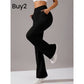 ✨ Pantaloni de antrenament elastici pentru femei, cu croi evazat – Pantaloni de yoga cu talie înaltă și efect de modelare a abdomenului