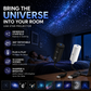 ✨ Transformă-ți camera într-o galaxie – Proiector HD de stele, plug-and-play, cu 10 diapozitive cosmice – ramburs 🌌