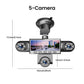 🥳 50% REDUCERE! 🥳 Cameră video pentru bord HD 1080P cu mai multe obiective și viziune nocturnă