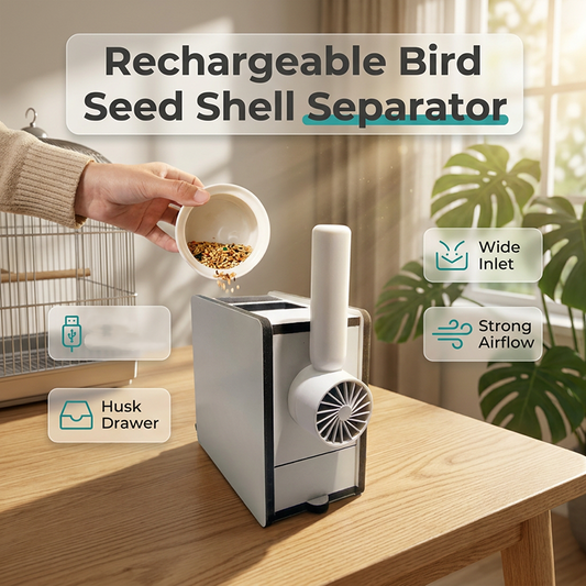 📢📢50% REDUCERE !! ⏰Separator reîncărcabil pentru coji de semințe pentru păsări