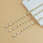 💎 50% REDUCERE ACUM! 👑 Brățară unisex cu zale tricolore – auriu/roz/argintiu, tăietură fațetată și închizătoare tip caracatiță – zale clasice, strălucire modernă 💛
