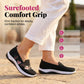 👟☁️Pantofi slip-on din plasă cu broderie florală pentru femei🛍️
