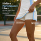 Rochie sport pentru femei, cu pantaloni scurți integrați și buzunare