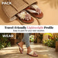 👡 🌸Sandale plate cu flori pentru femei, casual, pentru plajă, șlapi cu degetar☀️