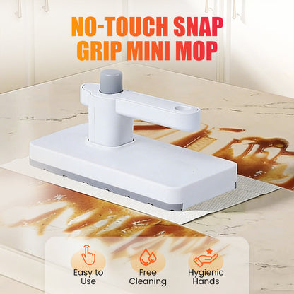📢📢50% REDUCERE !! ⏰Mop mini Snap Grip fără atingere🫧🧽