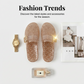 👡 REDUCERE DE 50% ACUM! ✨ Sandale casual cu sclipici pentru femei – Strălucitoare și căptușite – Ușoare, perfecte pentru plajă sau pentru zilele de relaxare – un model glamuros, ușor de încălțat 🌸