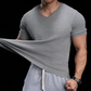 💥+40 lei pentru încă un articol!🔥 Tricou Bărbați Knit V-Neck – Respirabil, Retro & Stilat, de la Sală până pe Stradă 💪
