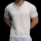 💥+40 lei pentru încă un articol!🔥 Tricou Bărbați Knit V-Neck – Respirabil, Retro & Stilat, de la Sală până pe Stradă 💪