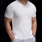 💥+40 lei pentru încă un articol!🔥 Tricou Bărbați Knit V-Neck – Respirabil, Retro & Stilat, de la Sală până pe Stradă 💪