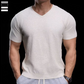 💥+40 lei pentru încă un articol!🔥 Tricou Bărbați Knit V-Neck – Respirabil, Retro & Stilat, de la Sală până pe Stradă 💪