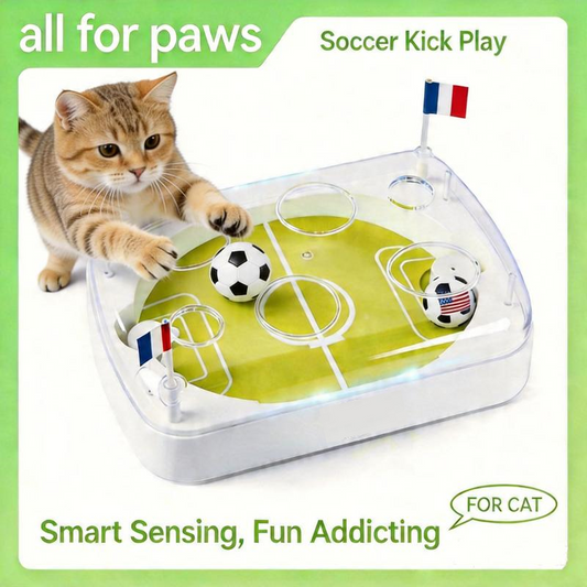 ⏰ REDUCERE DE 50% – O ofertă de-a dreptul „miau-zătoare”! 🐱⚽ Jucărie interactivă pentru pisici în formă de teren de fotbal – Lasă-ți pisica să înscrie golul victoriei! | Minge cu mișcare automată + teren realist 🏟️