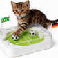 ⏰ REDUCERE DE 50% – O ofertă de-a dreptul „miau-zătoare”! 🐱⚽ Jucărie interactivă pentru pisici în formă de teren de fotbal – Lasă-ți pisica să înscrie golul victoriei! | Minge cu mișcare automată + teren realist 🏟️