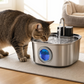 🐱 Fântână de apă din oțel inoxidabil de 3,2 L pentru pisici și câini – fără cablu, reîncărcabilă și cu filtru, silențioasă și igienică 💧