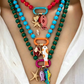 📢📢50% REDUCERE !! ⏰Colier cu mărgele în stil boho-coastal, în culori vii