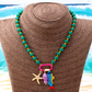 📢📢50% REDUCERE !! ⏰Colier cu mărgele în stil boho-coastal, în culori vii