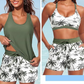 👙🔥Reducere specială 2026: 50% reducere✨Set de costum de baie pentru femei, format din 3 piese: tankini cu pantaloni scurți