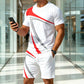 👕Set de 2 piese pentru bărbați – tricou și pantaloni scurți casual de vară